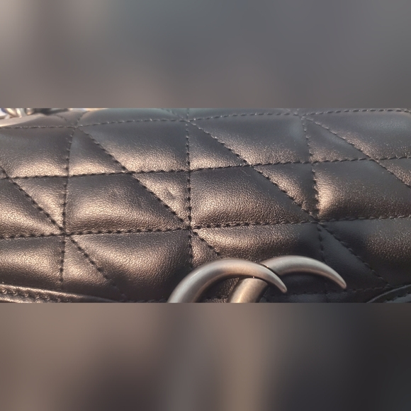 Authentic GUCCI Silver GG Black Aria Matelasse/Marmont Small Shoulder Bag - Picture 11 of 16